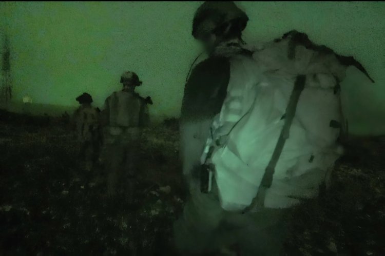 מבצע לילי ממוקד של כוחות חטיבת 'עודד' (9) במרחב דרום לבנון: (צילום: דובר צה"ל)