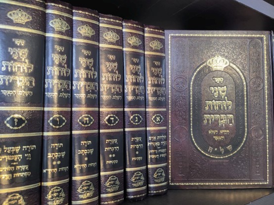 שלוש המילים שפותחות שערים - הרב ארז קדוסי וקבר השל"ה הקדוש ספריו של השל''ה הקדוש. (צילום: באדיבות המצלם)