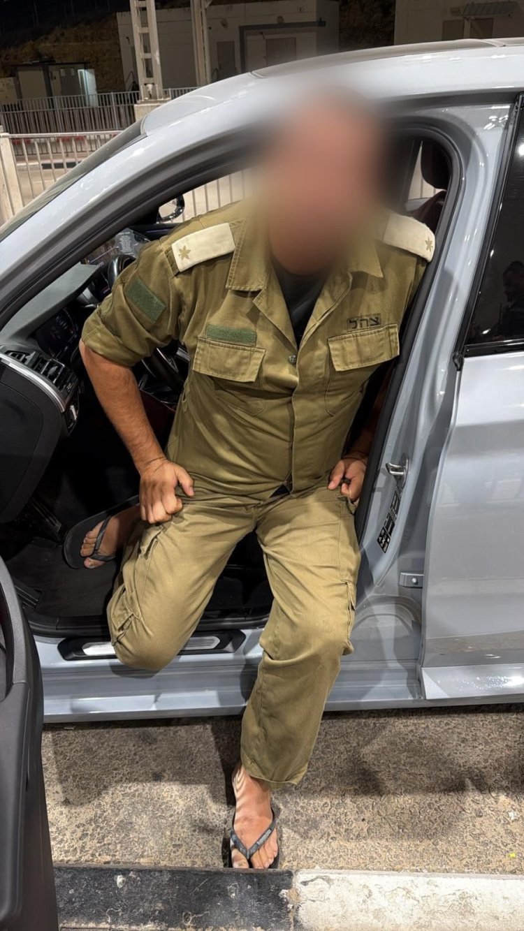 התחזה לחייל מילואים - והסיע שב"חים לירושלים (ה"מילואימניק". (צילום: דוברות המשטרה