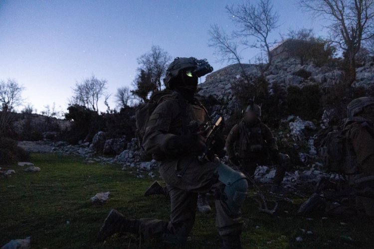 לוחמי המילואים פועלים עמוק בהר דב (צילום: דובר צה"ל)