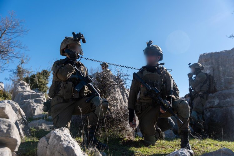 לוחמי המילואים פועלים עמוק בהר דב (צילום: דובר צה"ל)