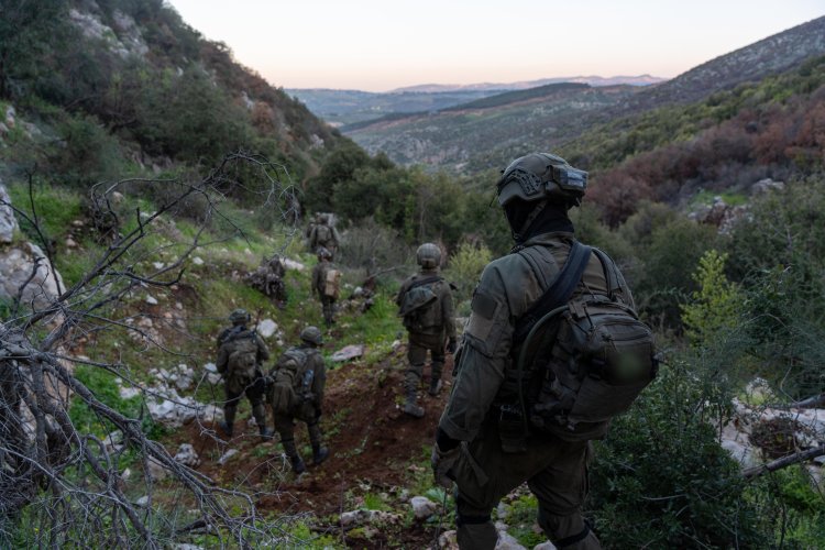לוחמי המילואים פועלים עמוק בהר דב (צילום: דובר צה"ל)