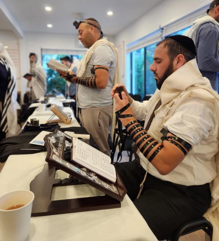 הרב דוד פריוף בסדרת שיעורים ותפילות למאות צעירים בצל המלחמה בארץ הרב דוד פריוף בסדרת שיעורים ותפילות למאות צעירים בצל המלחמה בארץ