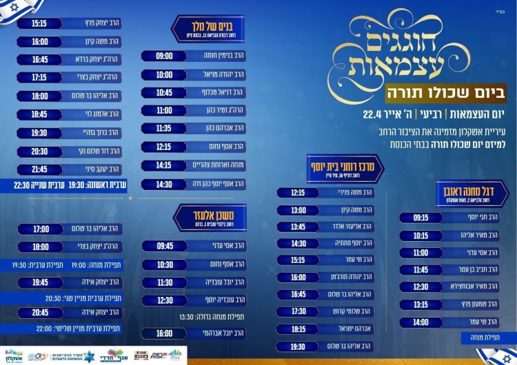 יום שכולו תורה: אירועי בר בי רב תשפ"ו - יום העצמאות 2026