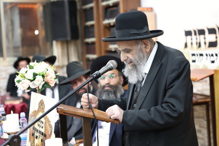 מעמד הסיומים בישיבת תורת אברהם (צילום יעקב כהן)