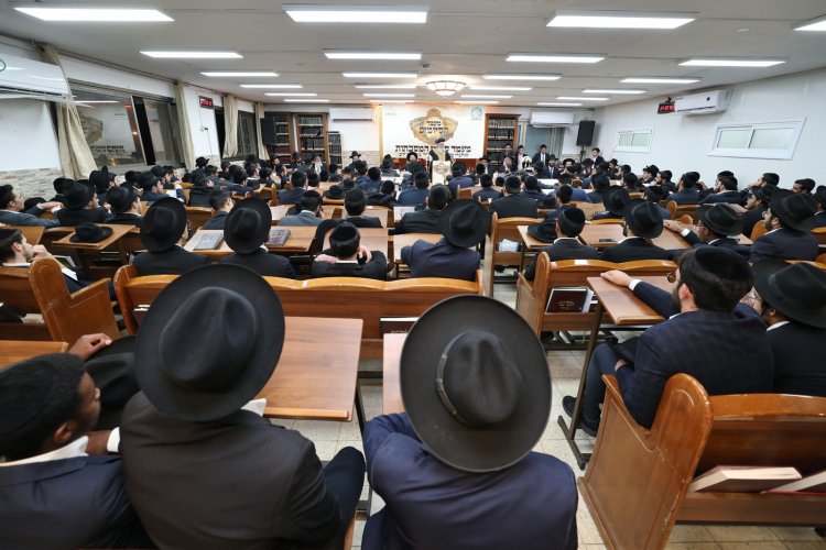 מעמד הסיומים בישיבת תורת אברהם (צילום יעקב כהן)