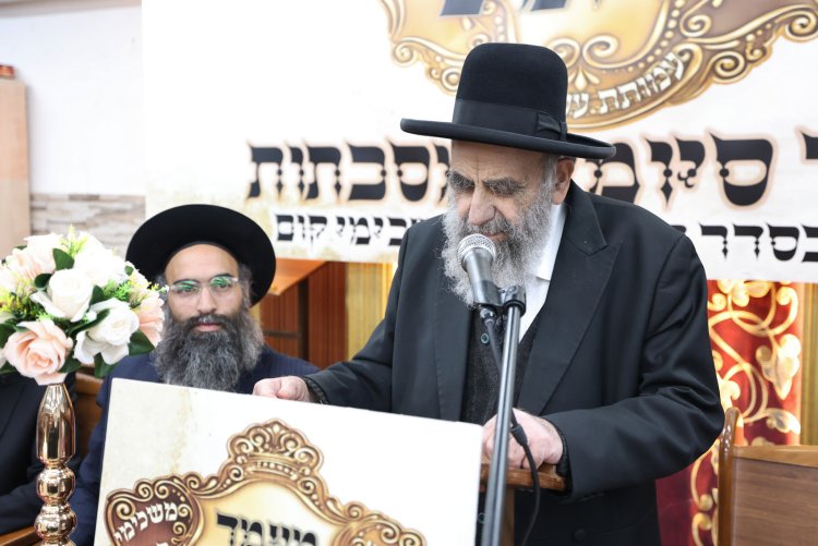 מעמד הסיומים בישיבת תורת אברהם (צילום יעקב כהן)