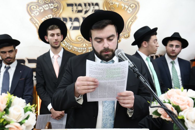 מעמד הסיומים בישיבת תורת אברהם (צילום יעקב כהן)