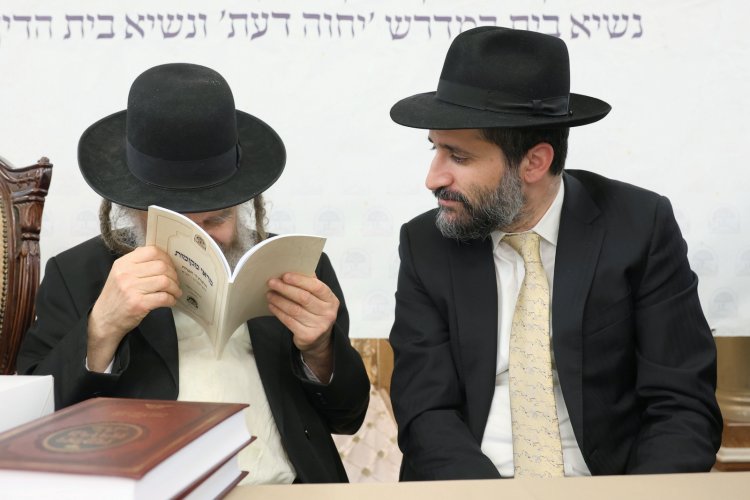 במודיעין עלית התכנסו לייסד כולל חדש במעמד גדולי התורה (צילום יעקב כהן)