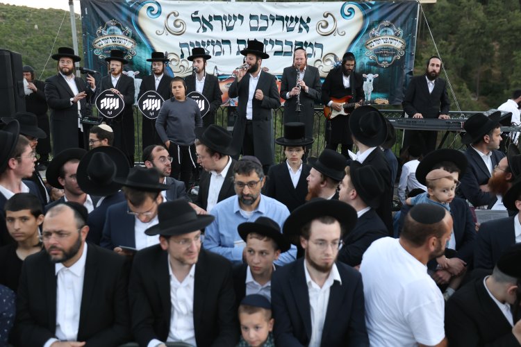 מצוות פדיון פטר חמור בהשתתפות אלפים במירון (צילום: דוד כהן) מצוות פדיון פטר חמור בהשתתפות אלפים במירון (צילום: דוד כהן)