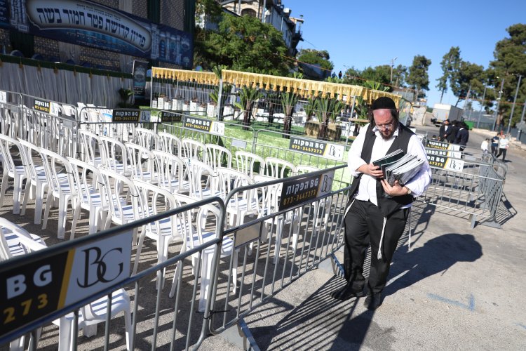 מצוות פדיון פטר חמור בהשתתפות אלפים במירון (צילום: דוד כהן) מצוות פדיון פטר חמור בהשתתפות אלפים במירון (צילום: דוד כהן)