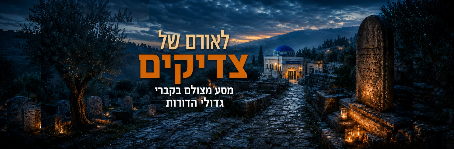 לאורם של צדיקים